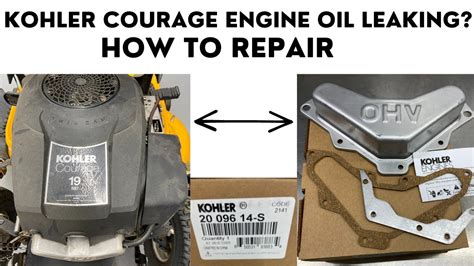 Kohler Command 20 Engine Oil Leaking